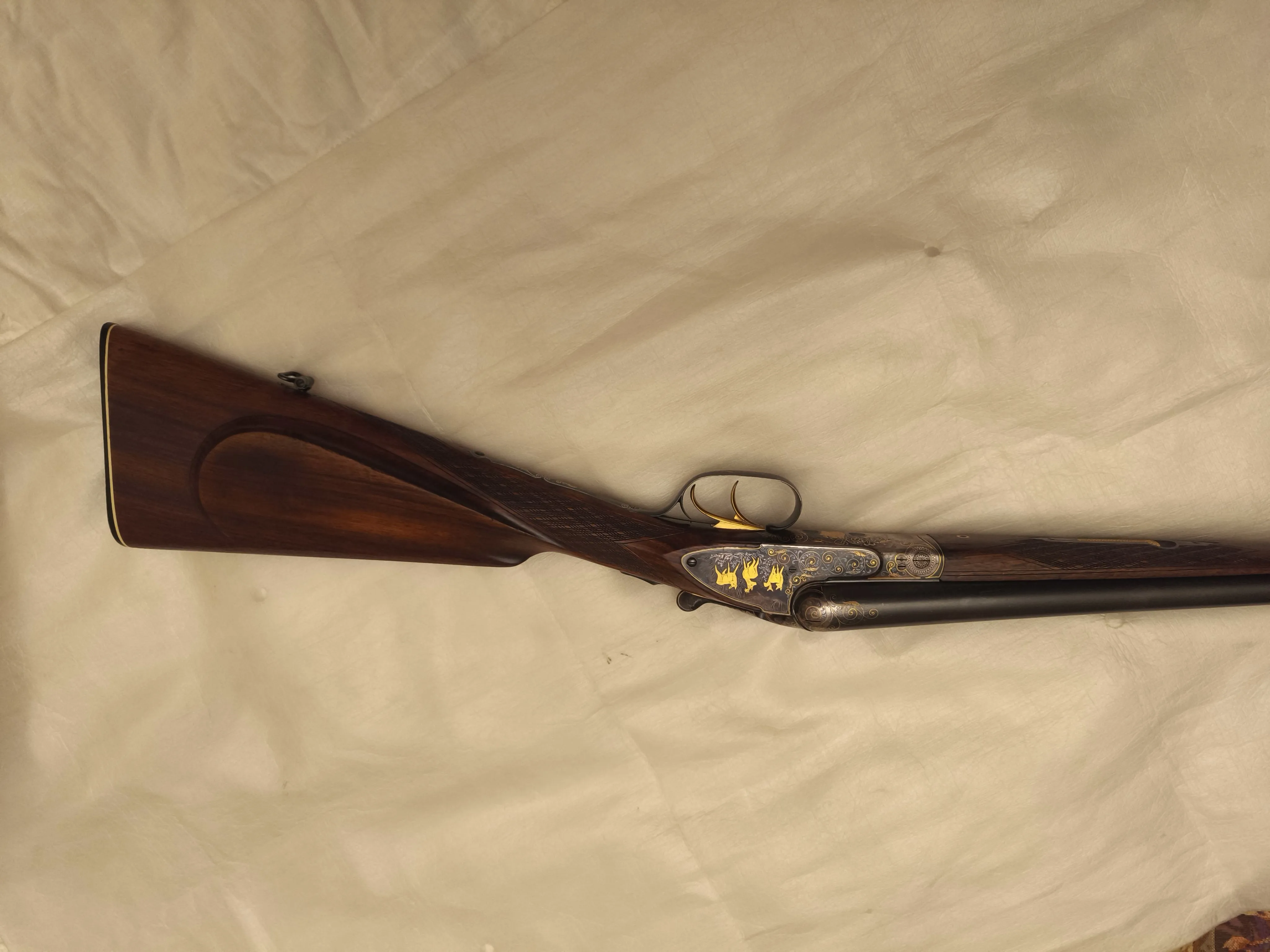 Ружье гладкоствольное штучное ИЖ-54/12. Клеймо мастера Лекомцев А. № x0001. Выпуск 1958 г.